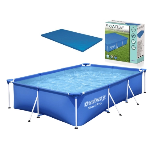 Basen Stelażowy Prostokątny 300 x 201 x 76cm